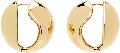 Shop Coperni Gold Logo Earrings