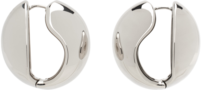 Shop Coperni Silver Logo Earrings