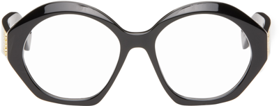 Shop Loewe Black Chunky Anagram Glasses In 1 Shiny Black
