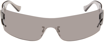 Shop Courrèges Black Vision Sunglasses In 9999 Black