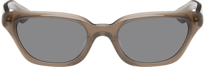 Shop Khaite Gray Oliver Peoples Edition 1983c Sunglasses In 1473r5 Taupe Carbon