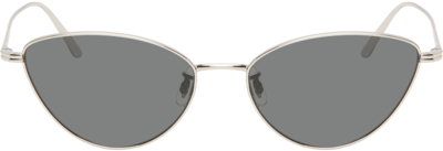 Shop Khaite Silver Oliver Peoples Edition 1998c Sunglasses In 503687 Silver Grey