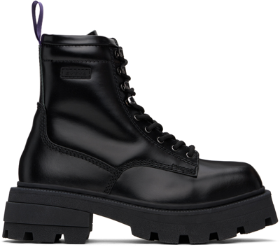 Shop Eytys Black Michigan Boots In Leather Black