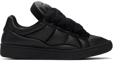 Shop Lanvin Black Curb Xl Sneakers In 1010 Black/black