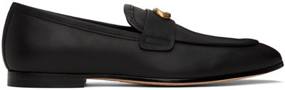 Shop Coach Black Sculpted Signature Loafers