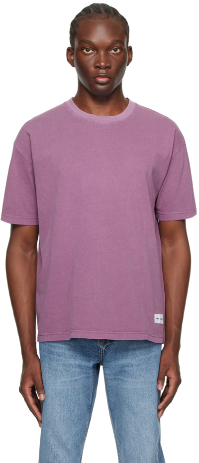 Shop Samsã¸e Samsã¸e Purple Pigment T-shirt In Sunset Purple
