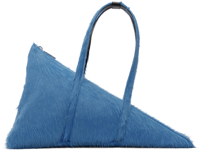 Shop Marni Blue Prisma Triangle Bag In 00b56 Royal