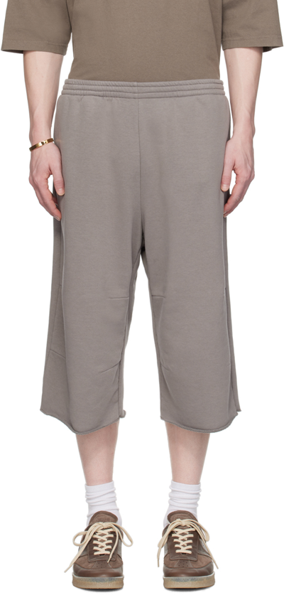 Shop Mm6 Maison Margiela Taupe Darts Shorts In 803 Taupe