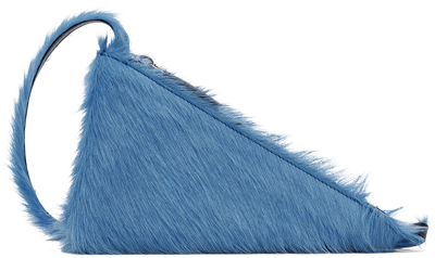 Shop Marni Blue Prisma Triangle Bag In 00b56 Royal