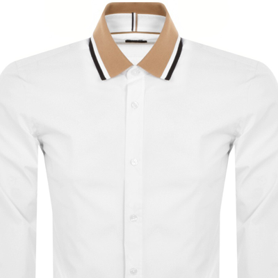 Shop Boss Business Boss S Liam Polo 233 Long Sleeved Shirt White