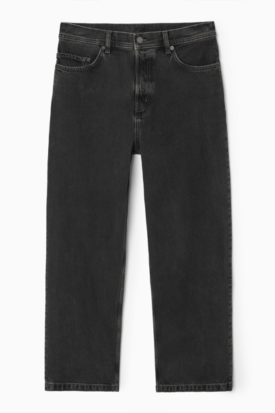Cos Dome Straight-leg Jeans In Black