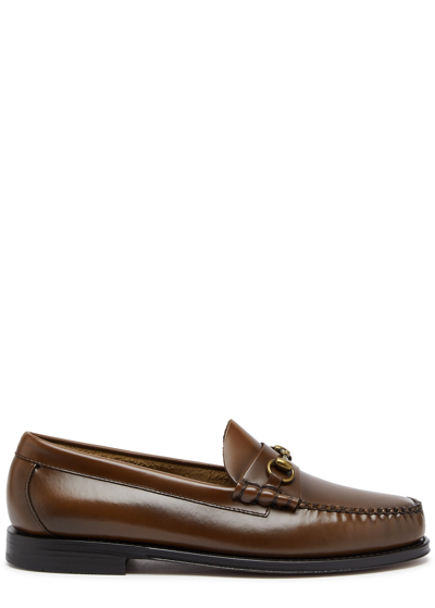 Shop G.h. Bass & Co G. H Bass & Co Weejun Heritage Lincoln Leather Loafers In Brown