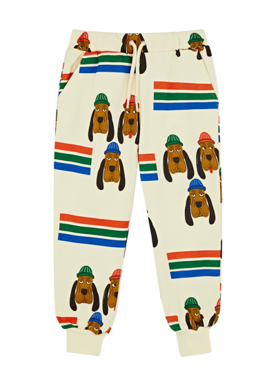 Shop Mini Rodini Kids Bloodhound Printed Cotton Sweatpants In Multi Multi