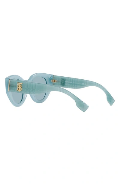 Shop Burberry Meadow 47mm Phantos Sunglasses In Azure