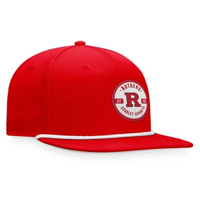 Shop Top Of The World Red Rutgers Scarlet Knights Bank Hat