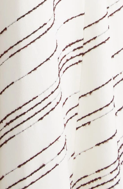 Shop Proenza Schouler Textured Stripe Asymmetric Midi Dress In White Multi