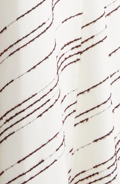 Proenza Schouler Stripe-pattern Asymmetric Maxi Dress In White Multi