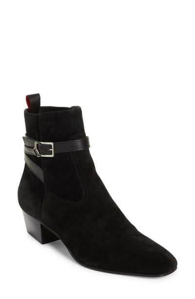 Shop Christian Louboutin Rosalio Ankle Boot In Bk01 Black