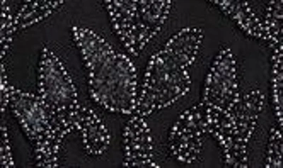 Shop Pisarro Nights Sequin Bodice Gown In Black/ Gunmetal