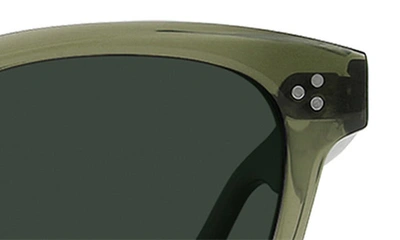 Shop Raen Squire Polarized Round Sunglasses In Cambria/ Green Pol