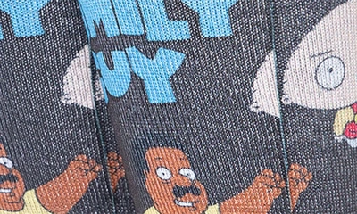 Shop Stance Family Guy Cotton Blend Crew Socks In Black