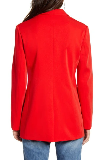 Endless Rose Tailored Single Button Blazer In Red