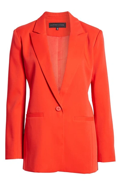 Endless Rose Tailored Single Button Blazer In Red