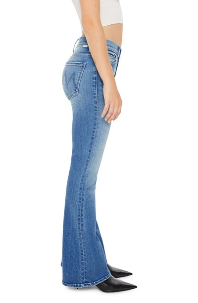 Mother Womens Horseback To Quarterback The Doozy Flared Straight-leg Mid-rise Stretch-denim Jeans In Layover