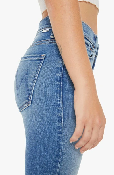 Mother Womens Horseback To Quarterback The Doozy Flared Straight-leg Mid-rise Stretch-denim Jeans In Layover