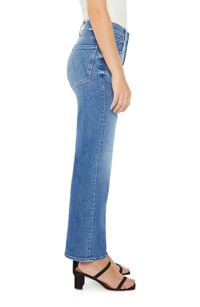 Shop Mother Lil' Zip Rambler Flood Jeans In Out Of The Blue