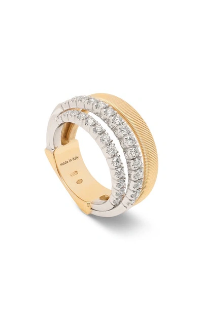 Shop Marco Bicego Masai Diamond Ring In Yellow Gold/ Diamond