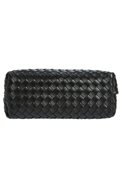 Shop Bottega Veneta Medium Andiamo Intrecciato Shoulder Bag In Black Brass/ Black