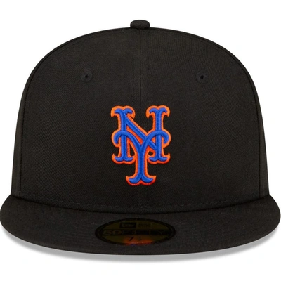 Shop New Era Youth   Black New York Mets Authentic Collection Alternate On-field 59fifty Fitted Hat