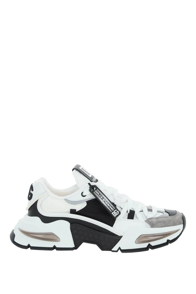 Shop Dolce & Gabbana Air Master Sneakers In White, Grey, Black