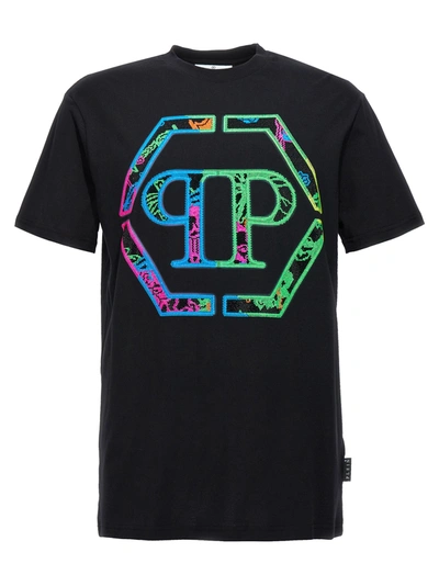 Shop Philipp Plein Logo T-shirt Black