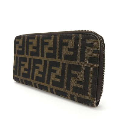 Shop Fendi -- Brown Canvas Wallet  ()