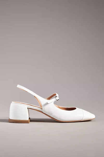 Shop Maeve Mary Jane Slingback Heels In White