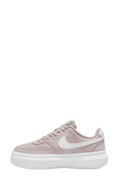 Shop Nike Court Vision Alta Platform Sneaker In Platinum Violet/ White