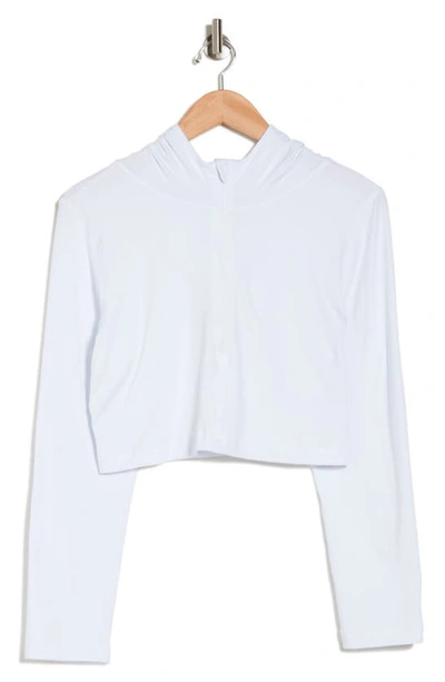 Shop 90 Degree By Reflex Half Zip Pullover Hoodie Top In White