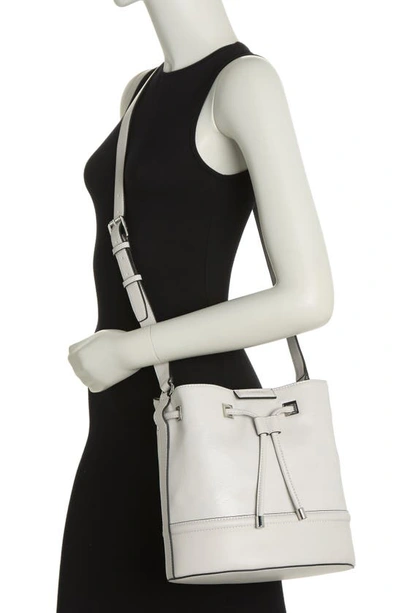 Shop Calvin Klein Ash Bucket Bag In Dove Grey