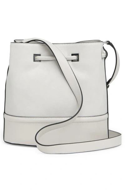 Shop Calvin Klein Ash Bucket Bag In Dove Grey