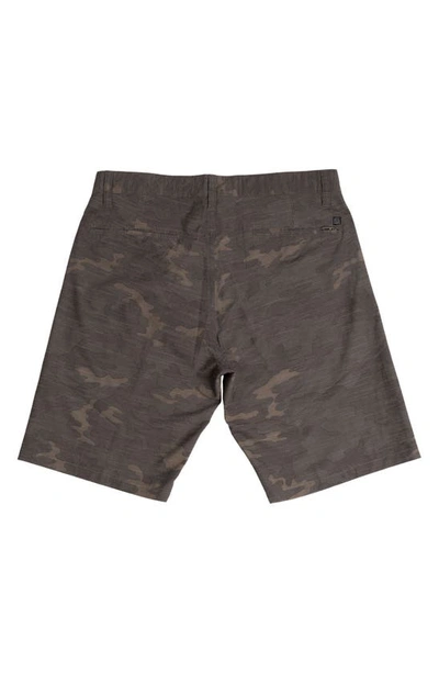 Shop Burnside Hybrid Shorts In Green Camo