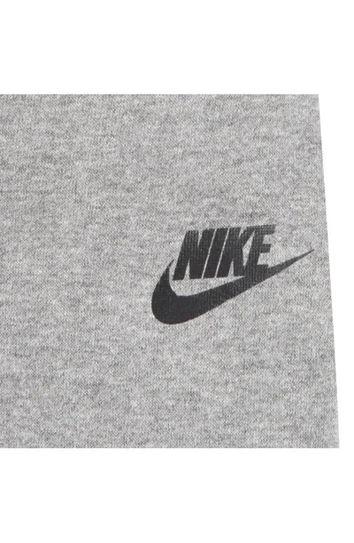 Nike Just Do It Camo Fleece Sweatshirt & Joggers Set In Carbon Heather