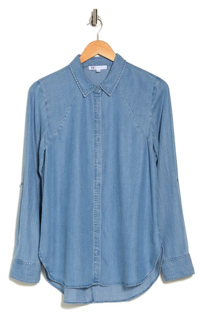 Shop Dr2 By Daniel Rainn Long Sleeve Chambray Top