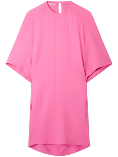 Shop Stella Mccartney Oversized Sleeve T-shirt Dress In Pink & Purple