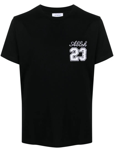 Shop Off-white 23 Logo T-shirt In Black