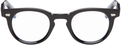 Shop Cutler And Gross Black & Blue 1405 Round Glasses In Black On Olive