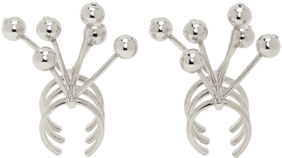 Hugo Kreit Silver Wishbone Ring Set In Silver