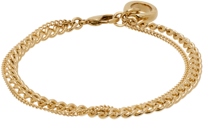 Shop Apc Gold Minimalist Bracelet In Raa Gold