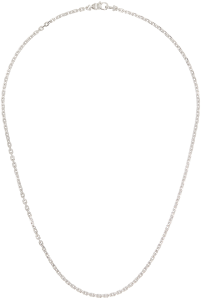 Shop Tom Wood Silver Anker Chain Necklace In 925 Sterling Silver